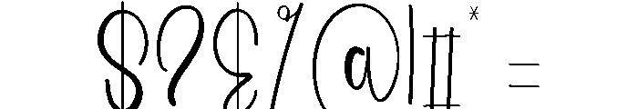 Rustic Holiday Font OTHER CHARS