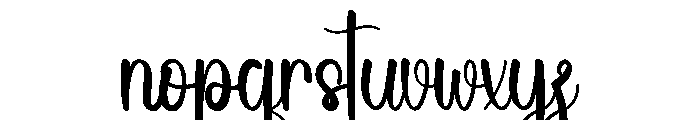 Rustic Holiday Font LOWERCASE