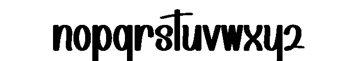 Rustic Looking Font LOWERCASE