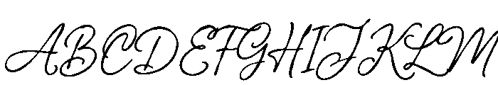Rustic Melody Script Font UPPERCASE