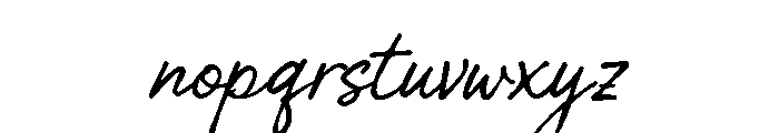 Rustic Melody Script Font LOWERCASE