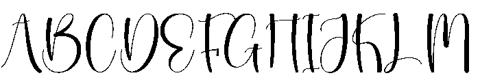 Rustic Notebook Font UPPERCASE