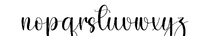 Rustic Notebook Font LOWERCASE