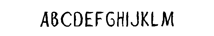 Rustic Organic Regular Font UPPERCASE
