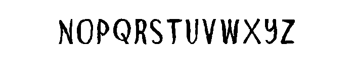 Rustic Organic Regular Font LOWERCASE