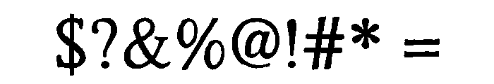 Rustic Portrait Bold Font OTHER CHARS