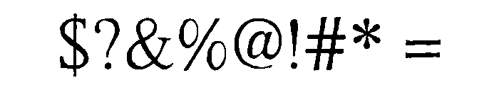 Rustic Portrait Regular Font OTHER CHARS