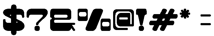 Rustic Revolver Regular Font OTHER CHARS