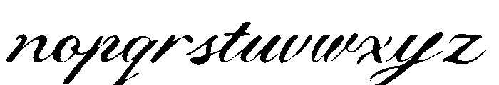 Rustic Sunday Regular Font LOWERCASE