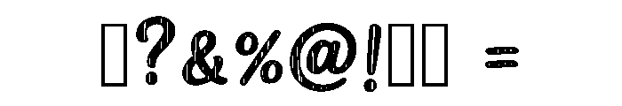 Rustic Timber Regular Font OTHER CHARS