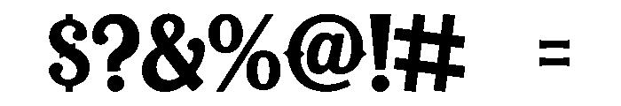 Rustic Western Font OTHER CHARS