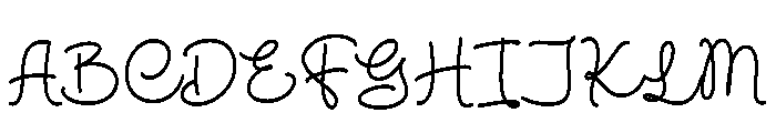 Rustic Wildflower Script Regular Font UPPERCASE