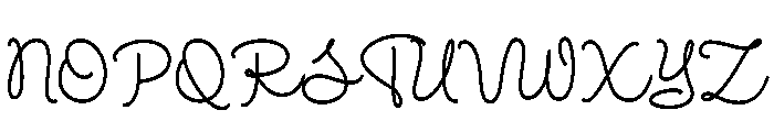 Rustic Wildflower Script Regular Font UPPERCASE