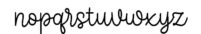 Rustic Wildflower Script Regular Font LOWERCASE
