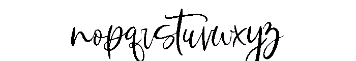 Rustic grace script Font LOWERCASE