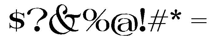 RusticSunday-Serif Font OTHER CHARS