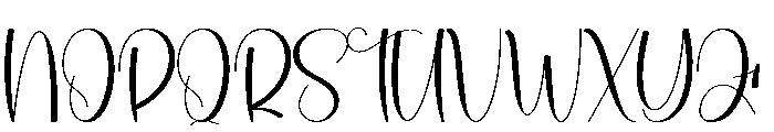 Rustical Wednesday Font UPPERCASE