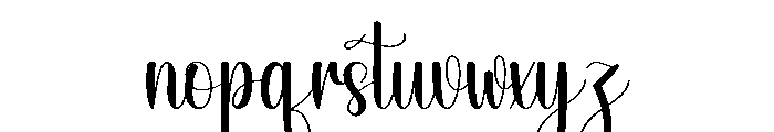 Rustical Wednesday Font LOWERCASE