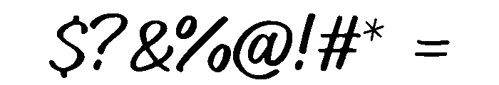 Rustico Font OTHER CHARS