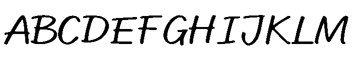 Rustico Font UPPERCASE