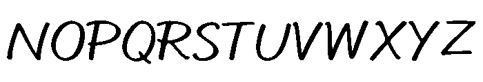 Rustico Font UPPERCASE