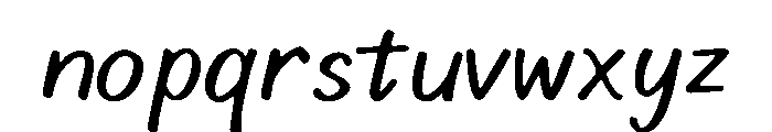 Rustico Font LOWERCASE