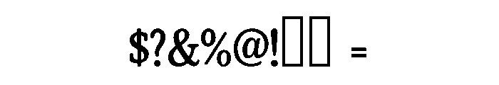 Rustline Font OTHER CHARS