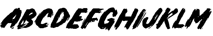 Rustor Font UPPERCASE