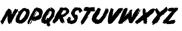 Rustor Font UPPERCASE