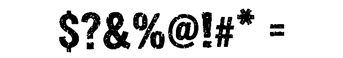 Rustpress Font OTHER CHARS