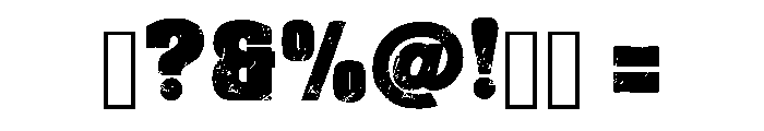 Rustwood Regular Font OTHER CHARS