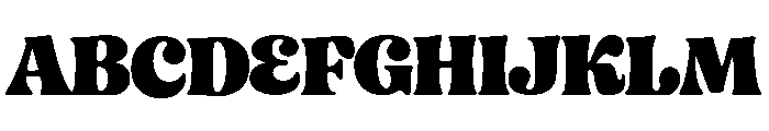 Rusty Bloom Font UPPERCASE
