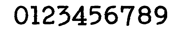 Rusty Typewriter Font OTHER CHARS