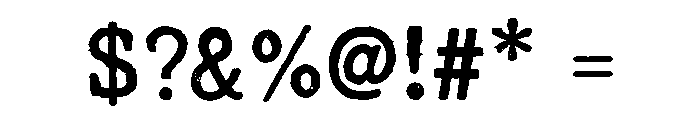 Rusty Typewriter Font OTHER CHARS