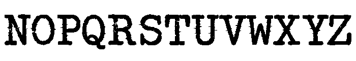 Rusty Typewriter Font UPPERCASE