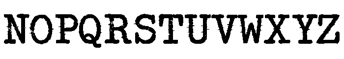 Rusty Typewriter Font LOWERCASE