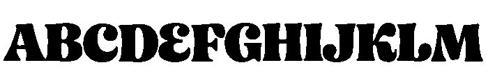 RustyBloomRegular Font UPPERCASE