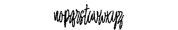 Ruthy Floretta Font LOWERCASE