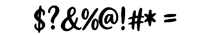 Ruvello Regular Font OTHER CHARS