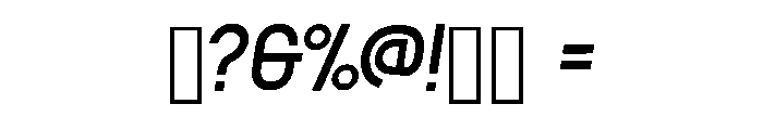 Ruvena Italic Regular Font OTHER CHARS