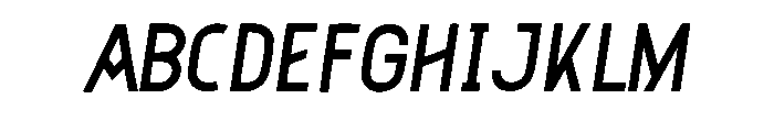 Ruvena Italic Regular Font UPPERCASE