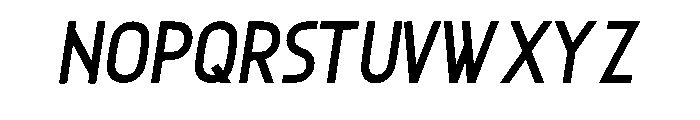 Ruvena Italic Regular Font UPPERCASE