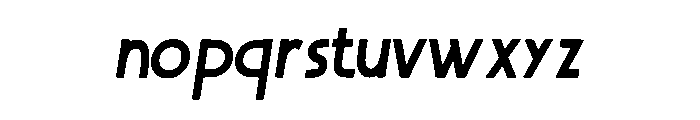 Ruvena Italic Regular Font LOWERCASE