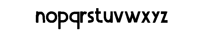 Ruvena Normal Regular Font LOWERCASE