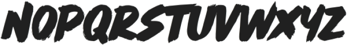 RUSH FLOW Bold otf (700) Font LOWERCASE