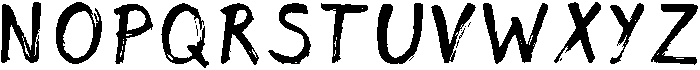 RUSH otf (400) Font LOWERCASE