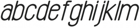RUTHERFORD ITALIC 5 otf (400) Font LOWERCASE