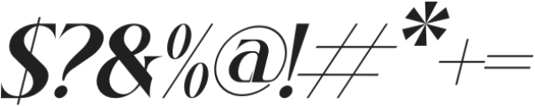 Ruadson Italic otf (400) Font OTHER CHARS