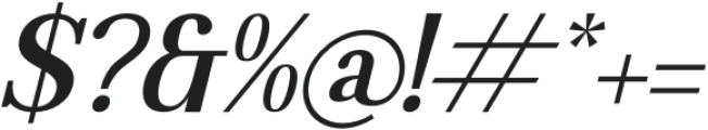 Rubaile Italic otf (400) Font OTHER CHARS