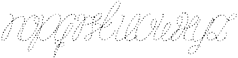 Ruban Soyeux Dashed SemiItalic otf (400) Font LOWERCASE